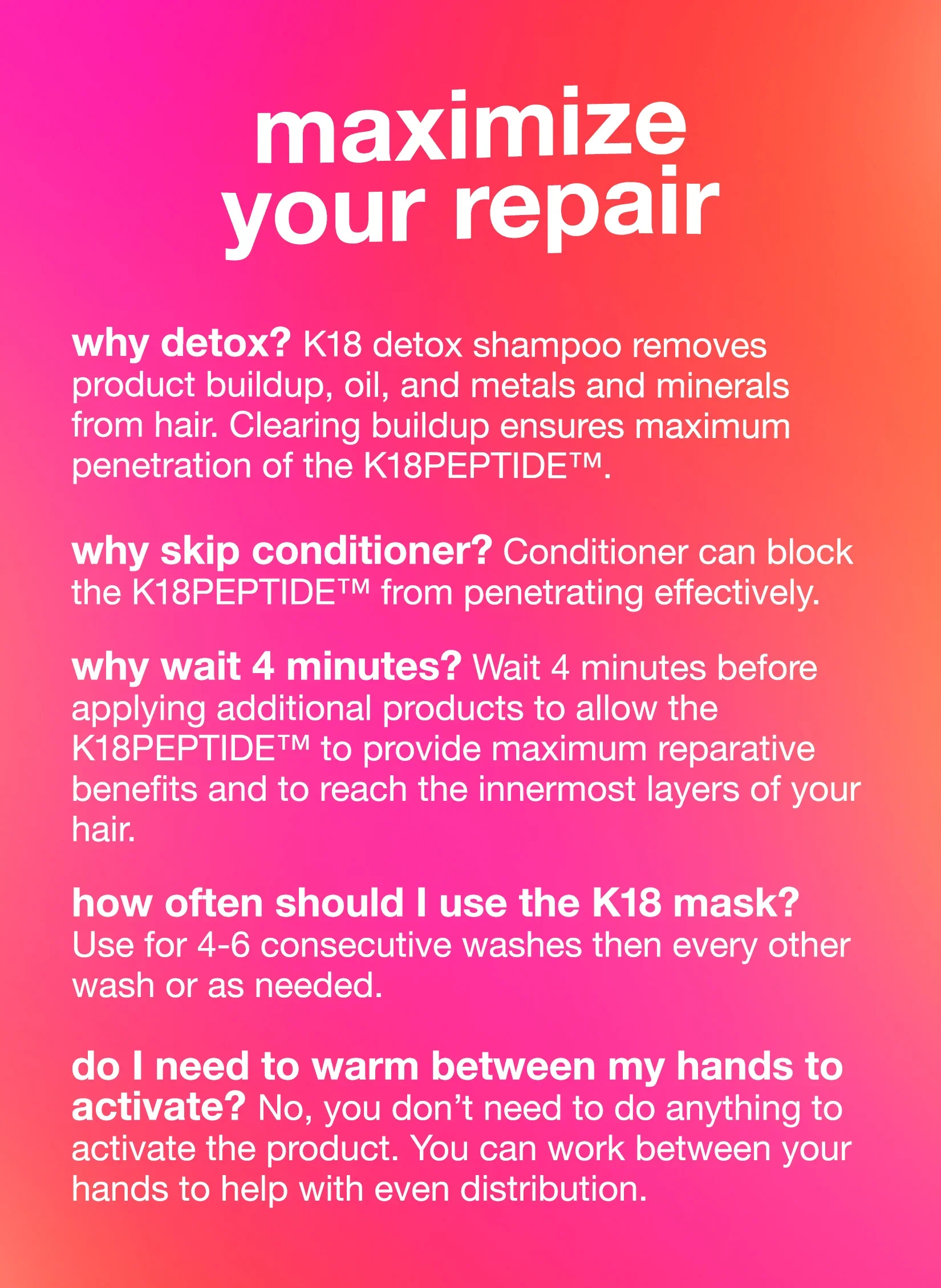 *K18 leave-in molecular repair hair mask 5ml - Image 6