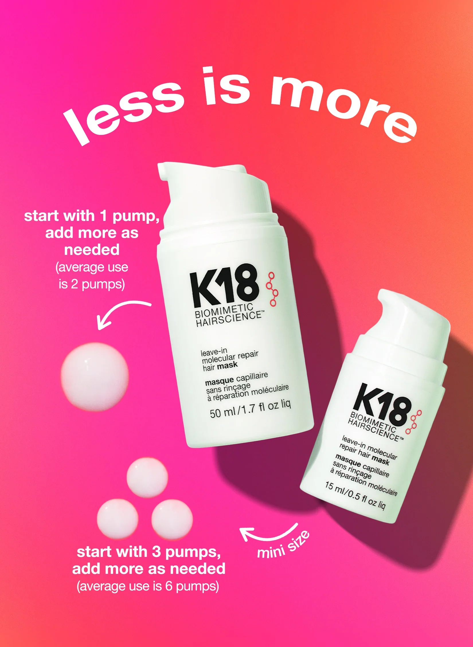 *K18 leave-in molecular repair hair mask 5ml - Image 7